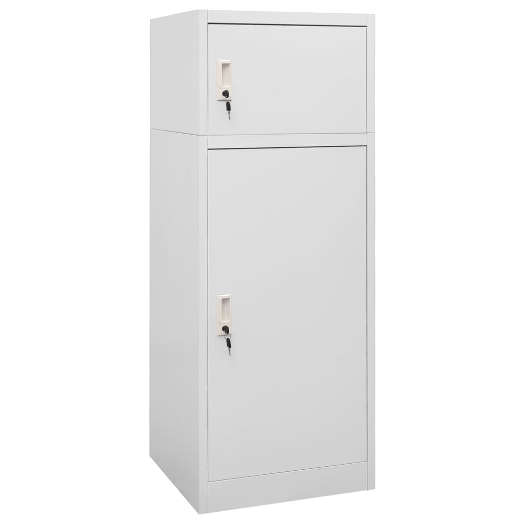 Saddle cabinet, light grey, 53x53x140cm, steel