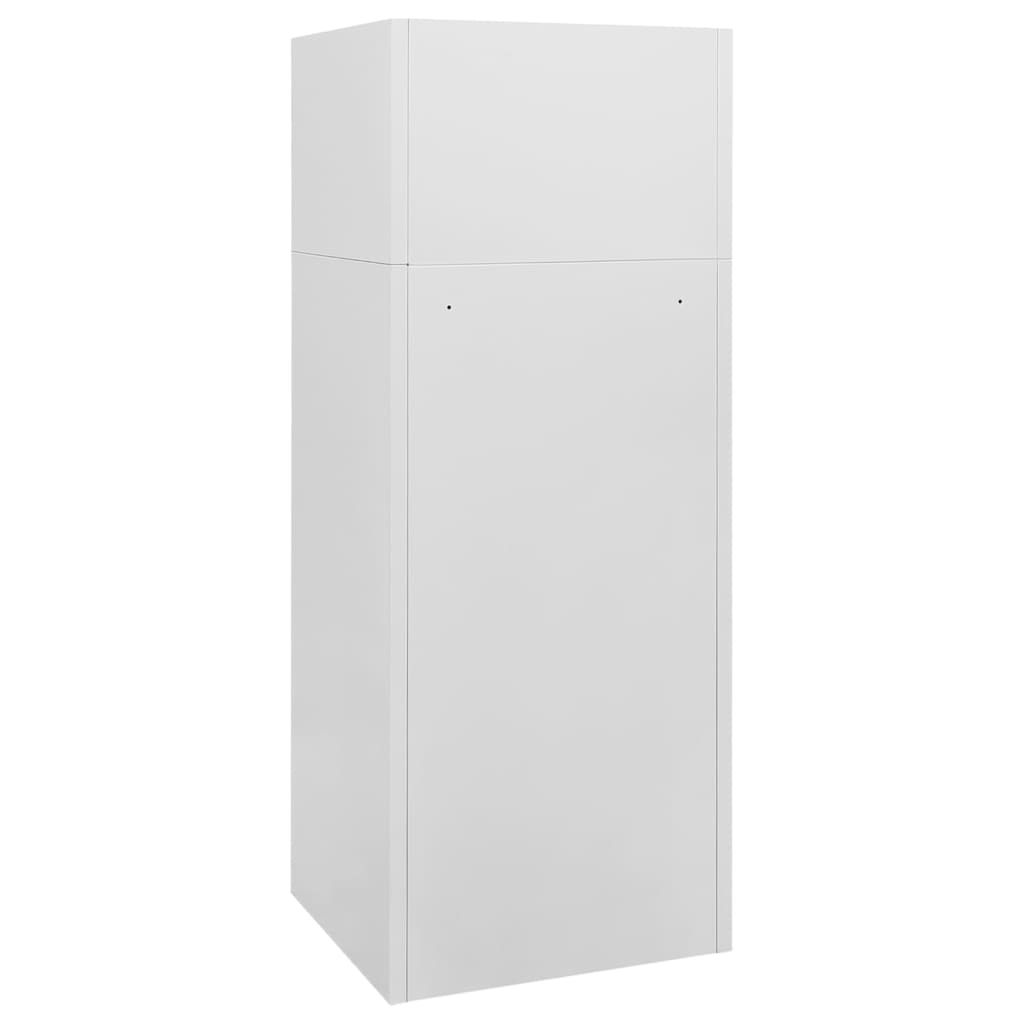 Saddle cabinet, light grey, 53x53x140cm, steel