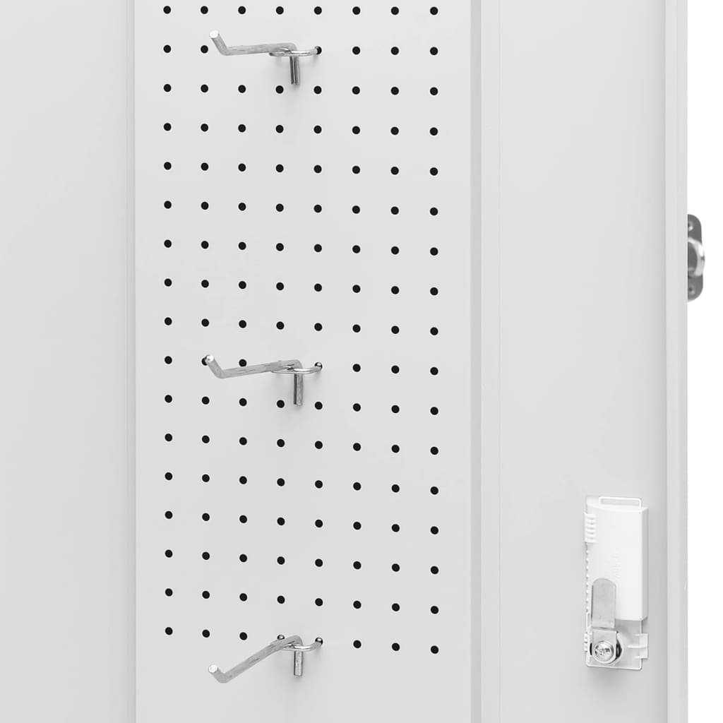 Saddle cabinet, light grey, 53x53x140cm, steel