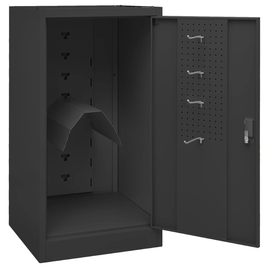 Saddle cabinet, anthracite, 53x53x105cm, steel
