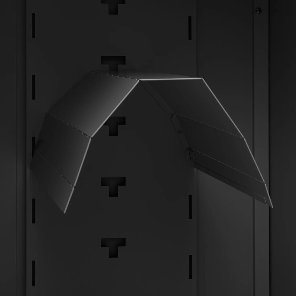 Saddle cabinet, anthracite, 53x53x105cm, steel