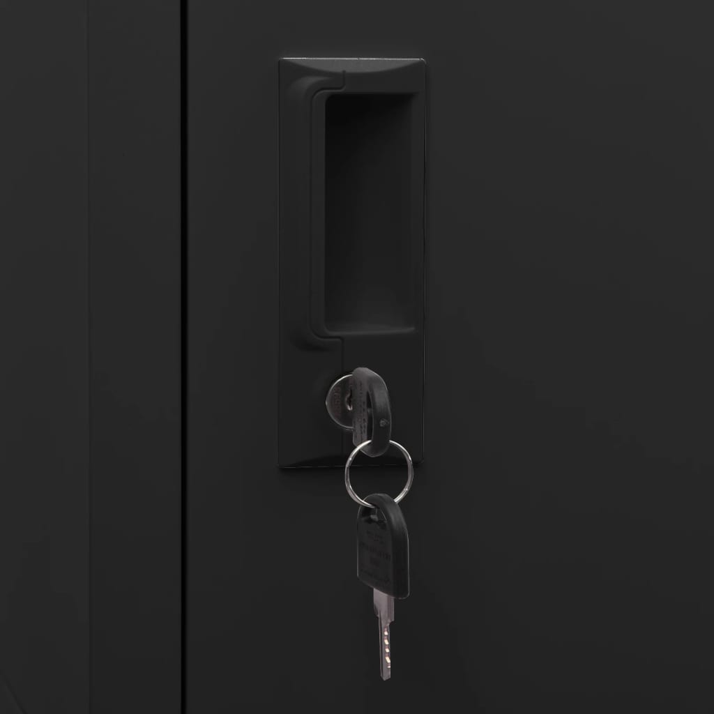 Saddle cabinet, anthracite, 53x53x105cm, steel