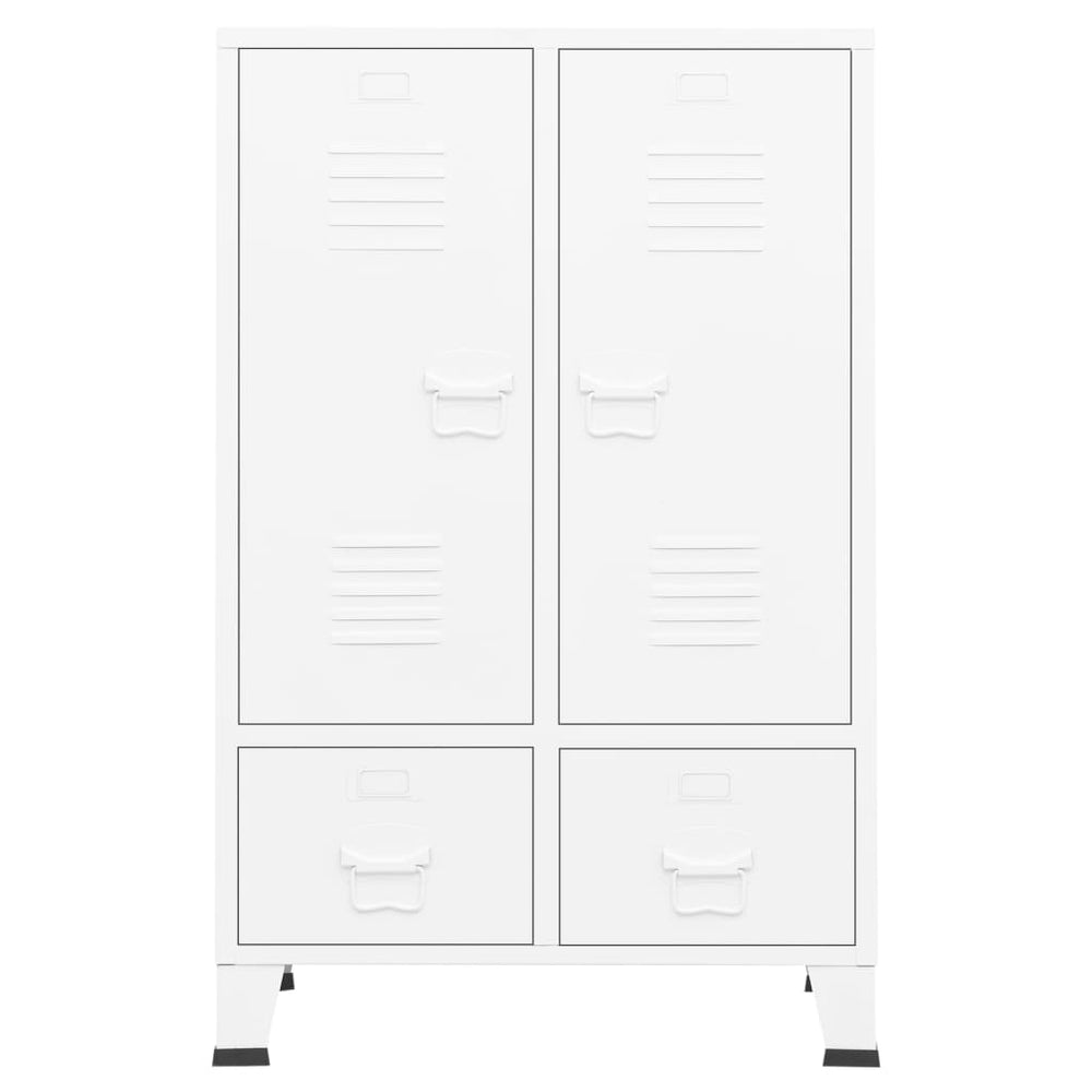 Wardrobe, white, 67x35x107cm, steel