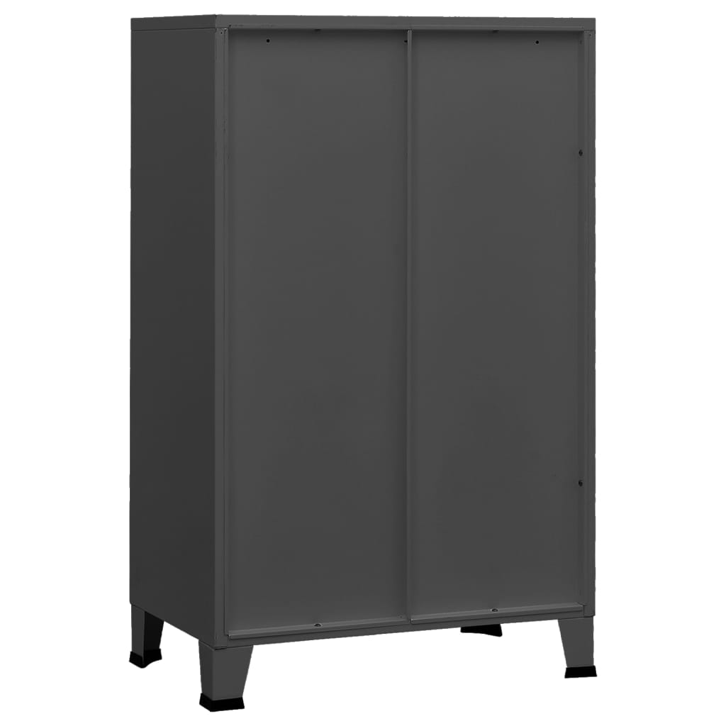 Sandėliavimo spintelė, antracito, 70x40x115cm, metalas