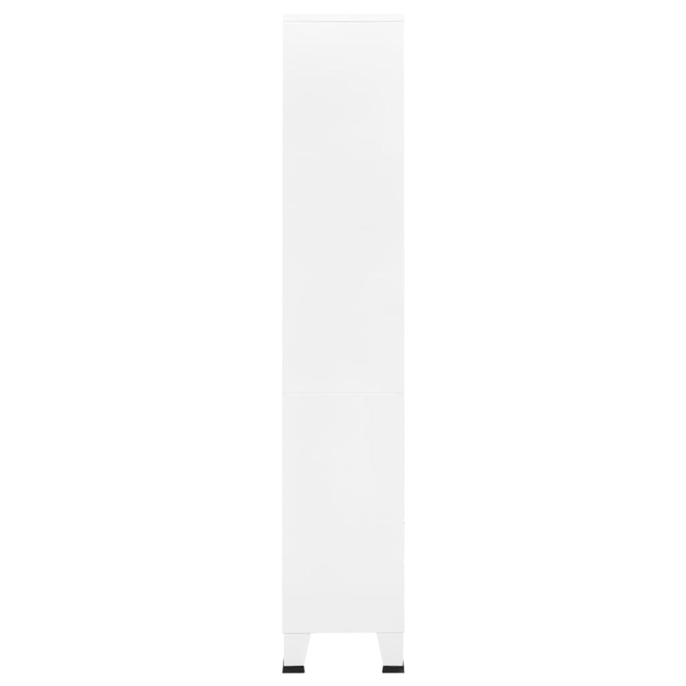 Lentyna knygoms, balta, 80x32x180cm, plienas