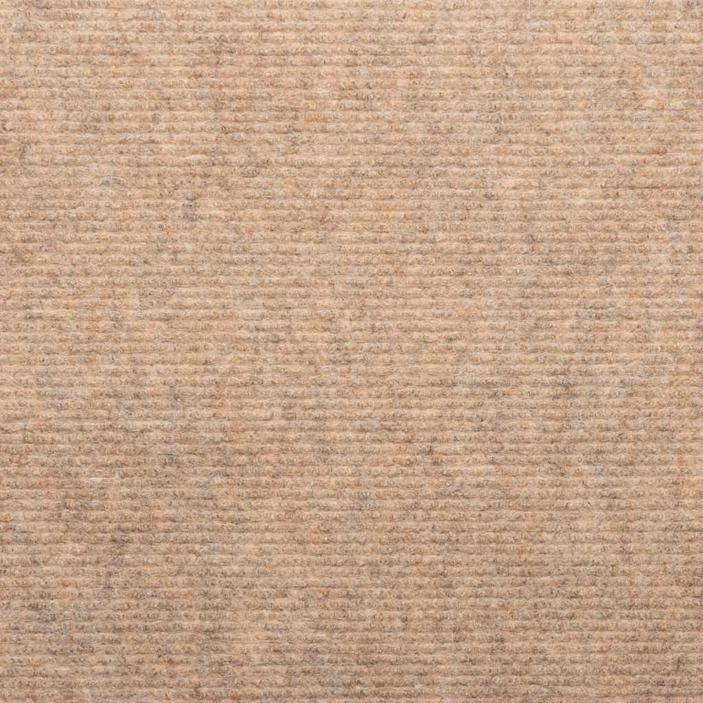 Lipnūs laiptų kilimėliai, 15vnt., smėlio spalvos, 56x17x3 cm