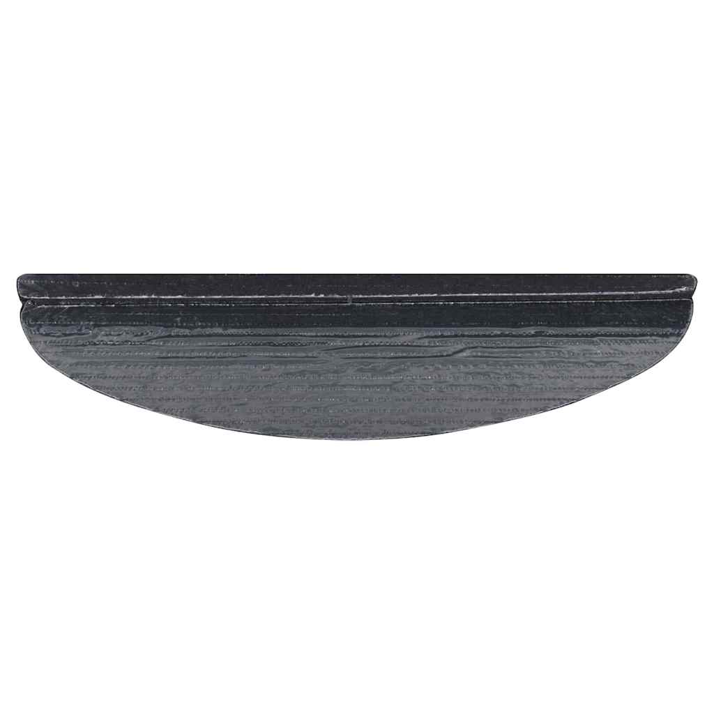 Lipnūs laiptų kilimėliai, 15vnt., pilkos spalvos, 56x17x3 cm