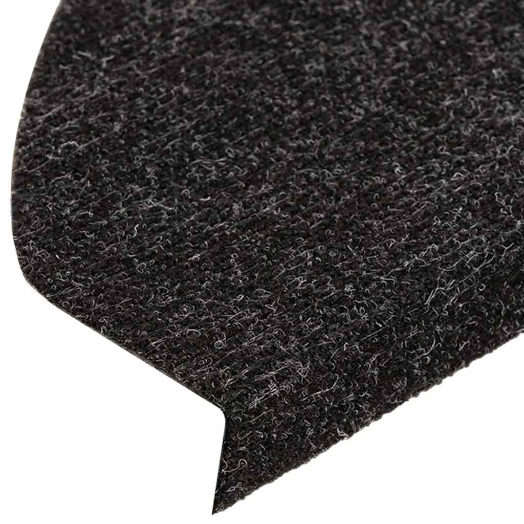 Lipnūs laiptų kilimėliai, 15vnt., antracito, 65x22,5x3,5cm