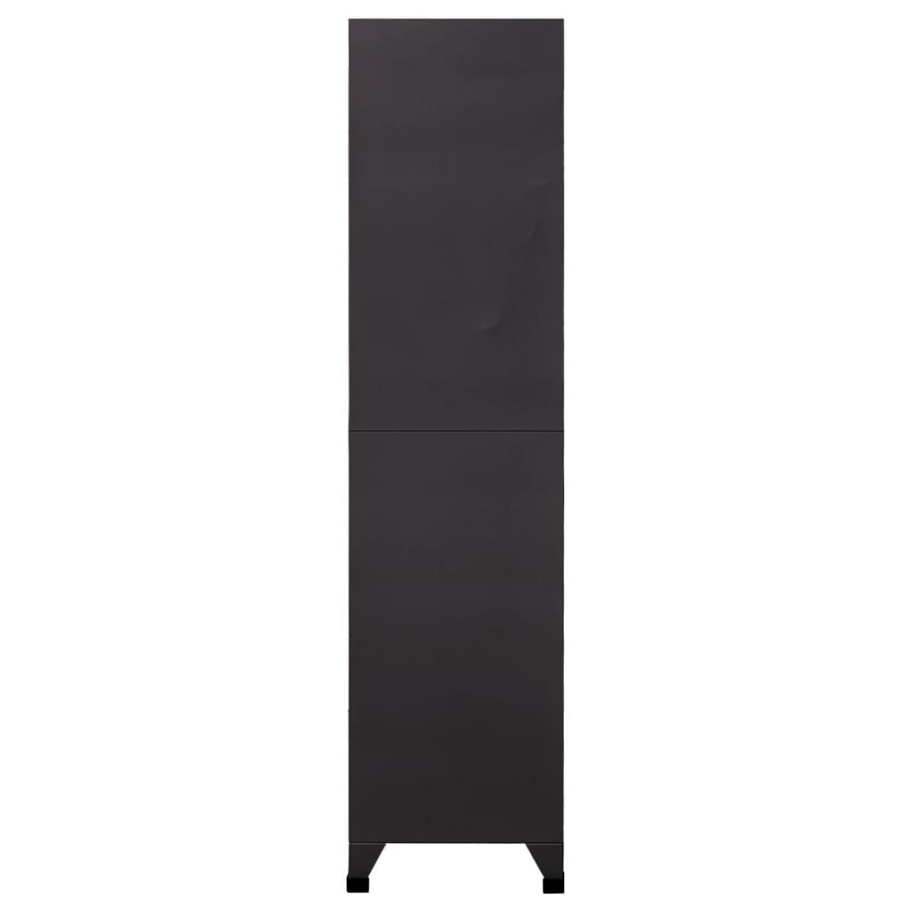 Changing room locker, anthracite/white, 90x40x180cm, steel