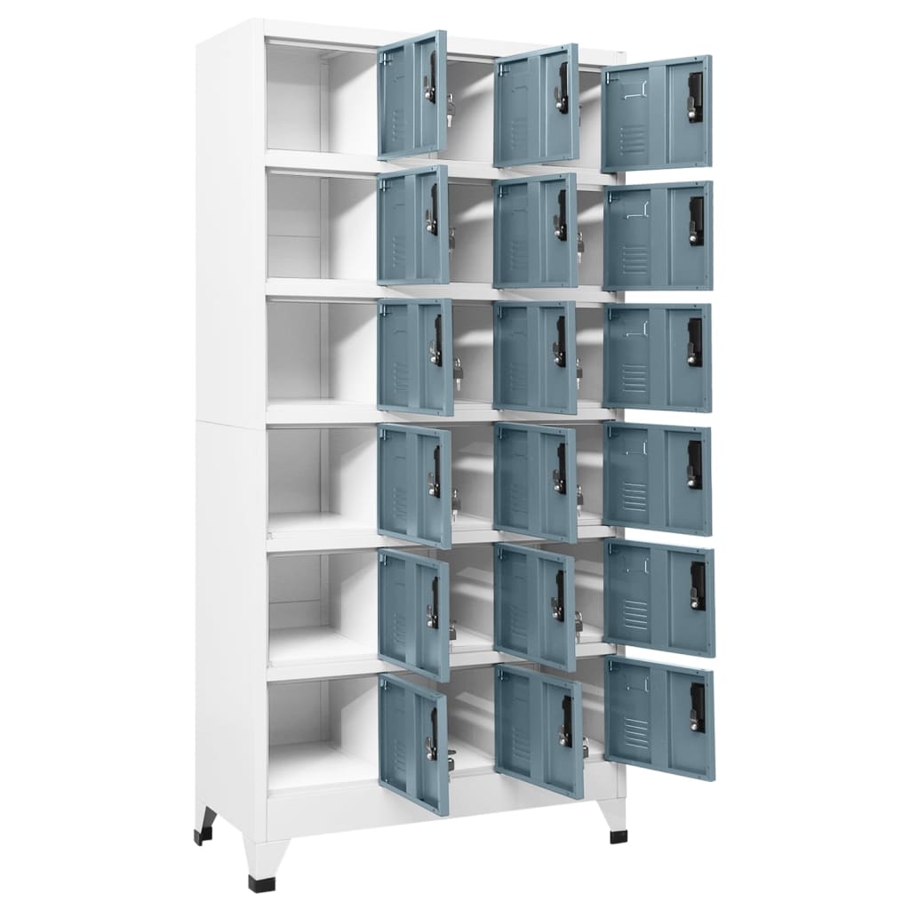 Changing Room Locker, grey, 90x40x180cm, steel