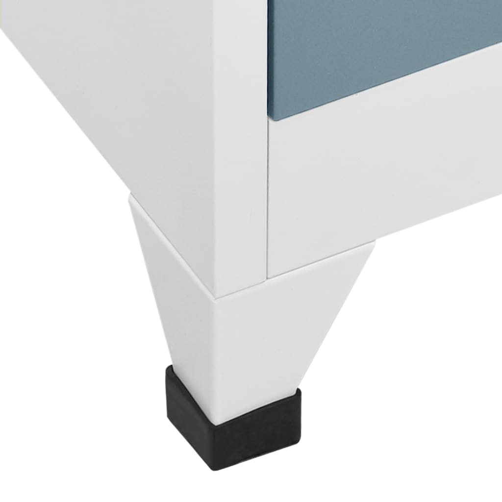 Changing Room Locker, grey, 90x40x180cm, steel