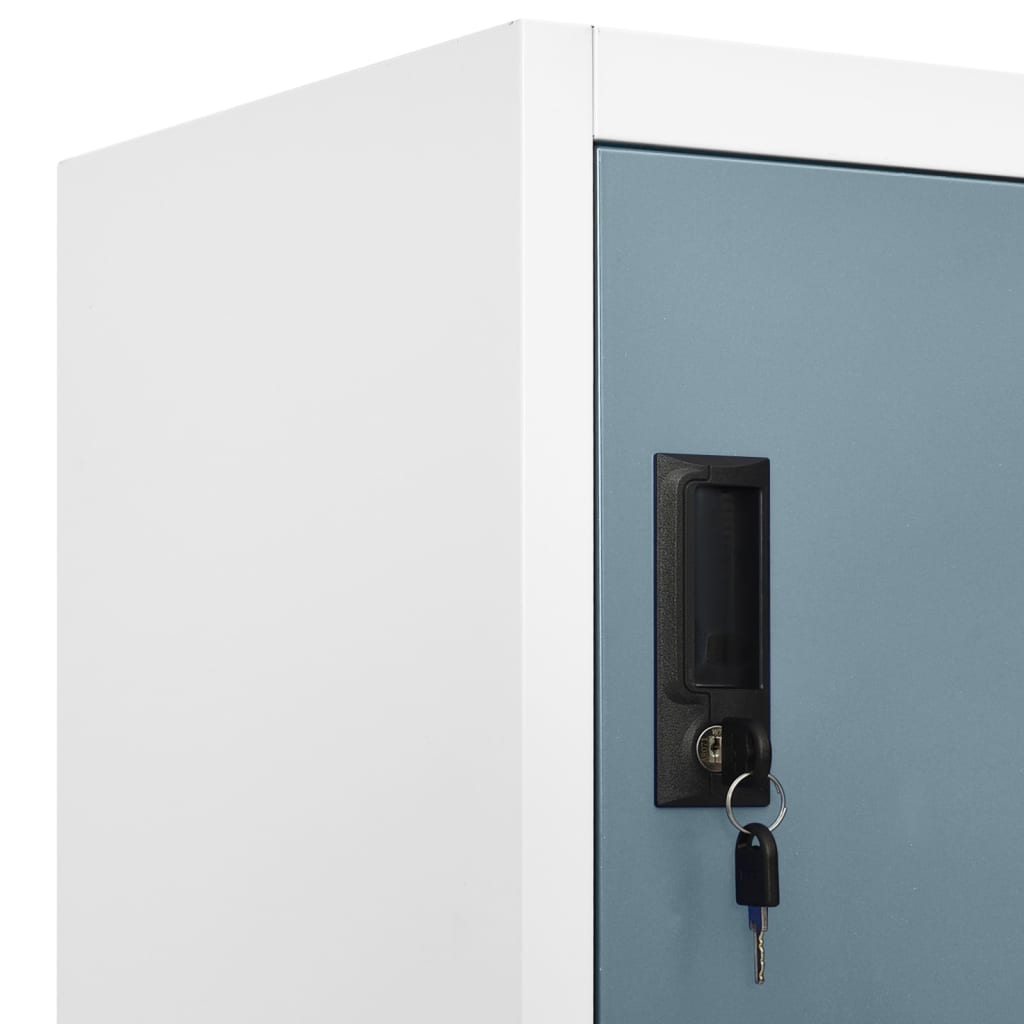 Changing Room Locker, grey, 90x40x180cm, steel
