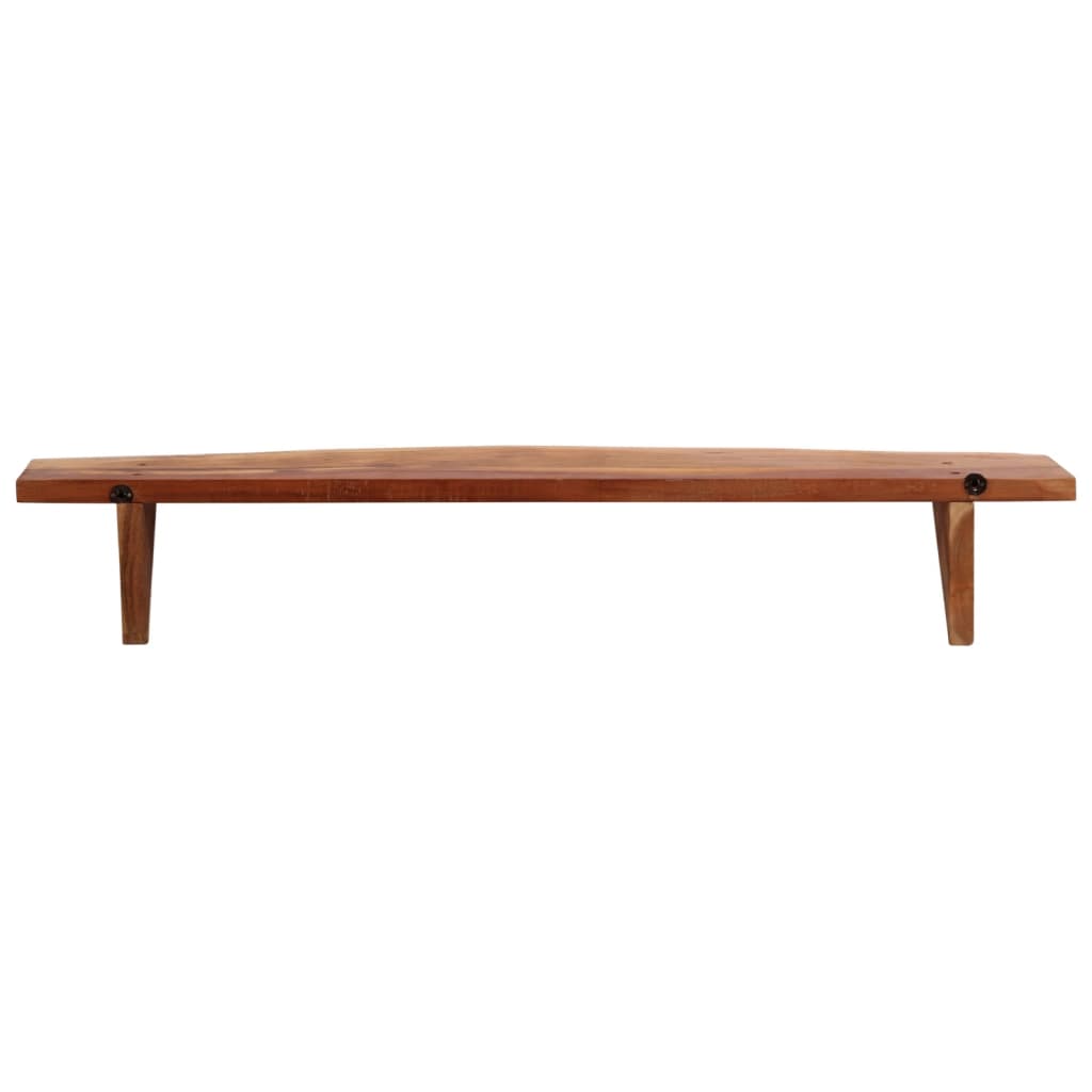 Wall shelves, 2 pcs., 110x20x18cm, solid acacia