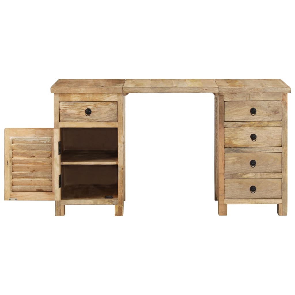 Rašomasis stalas, 140x50x77cm, mango medienos masyvas