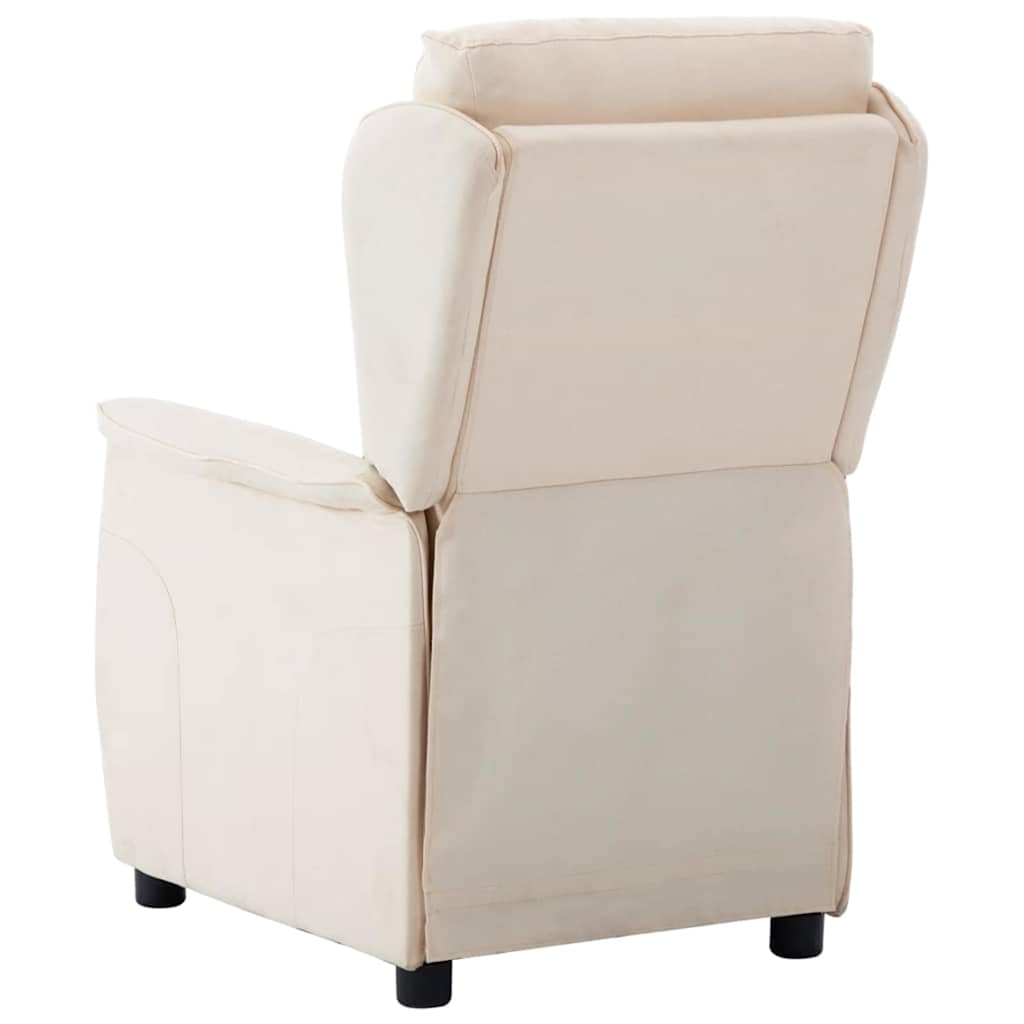 Recliner Cream 66.5 x 94 x 101.5 cm Polyester
