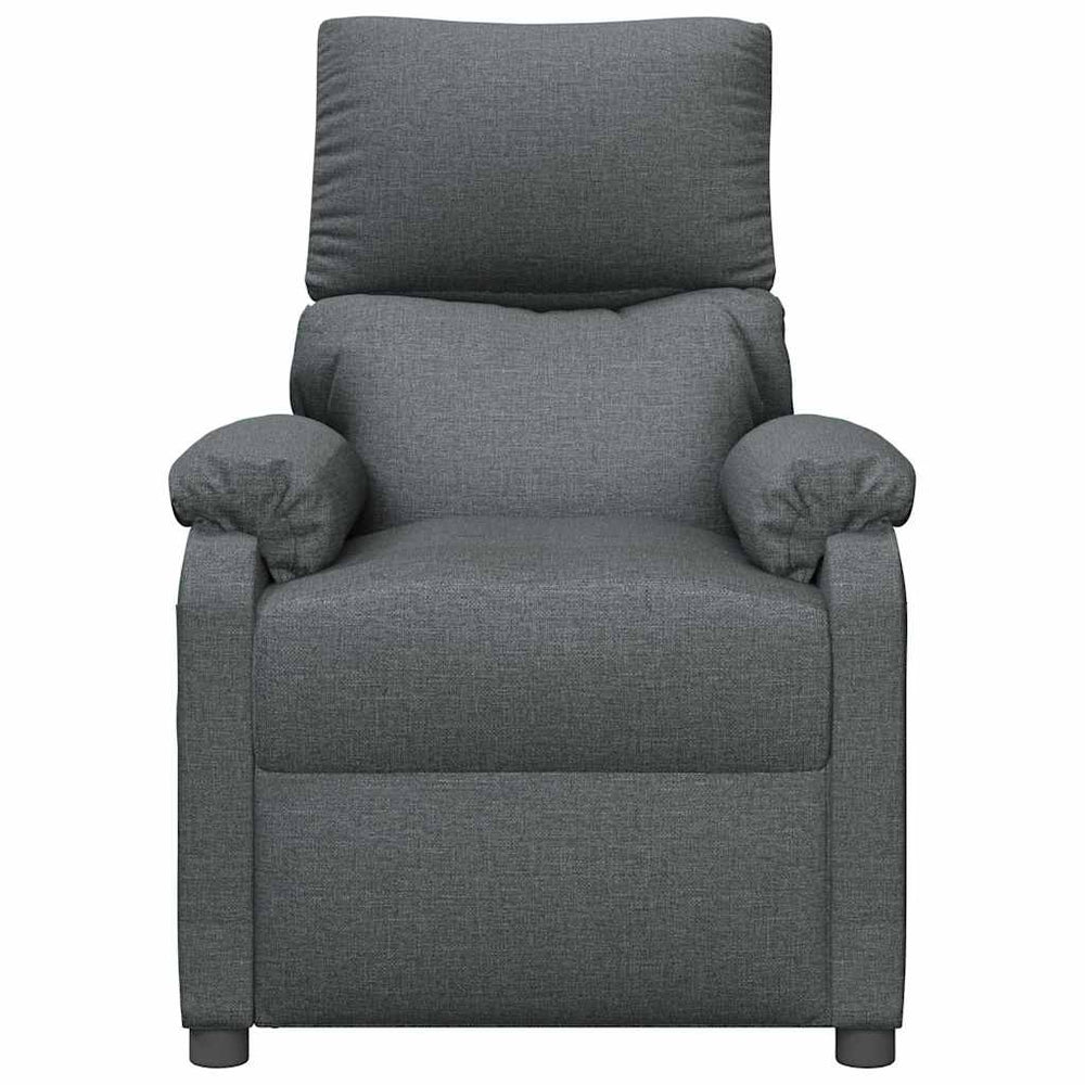 Recliner, dark gray, fabric