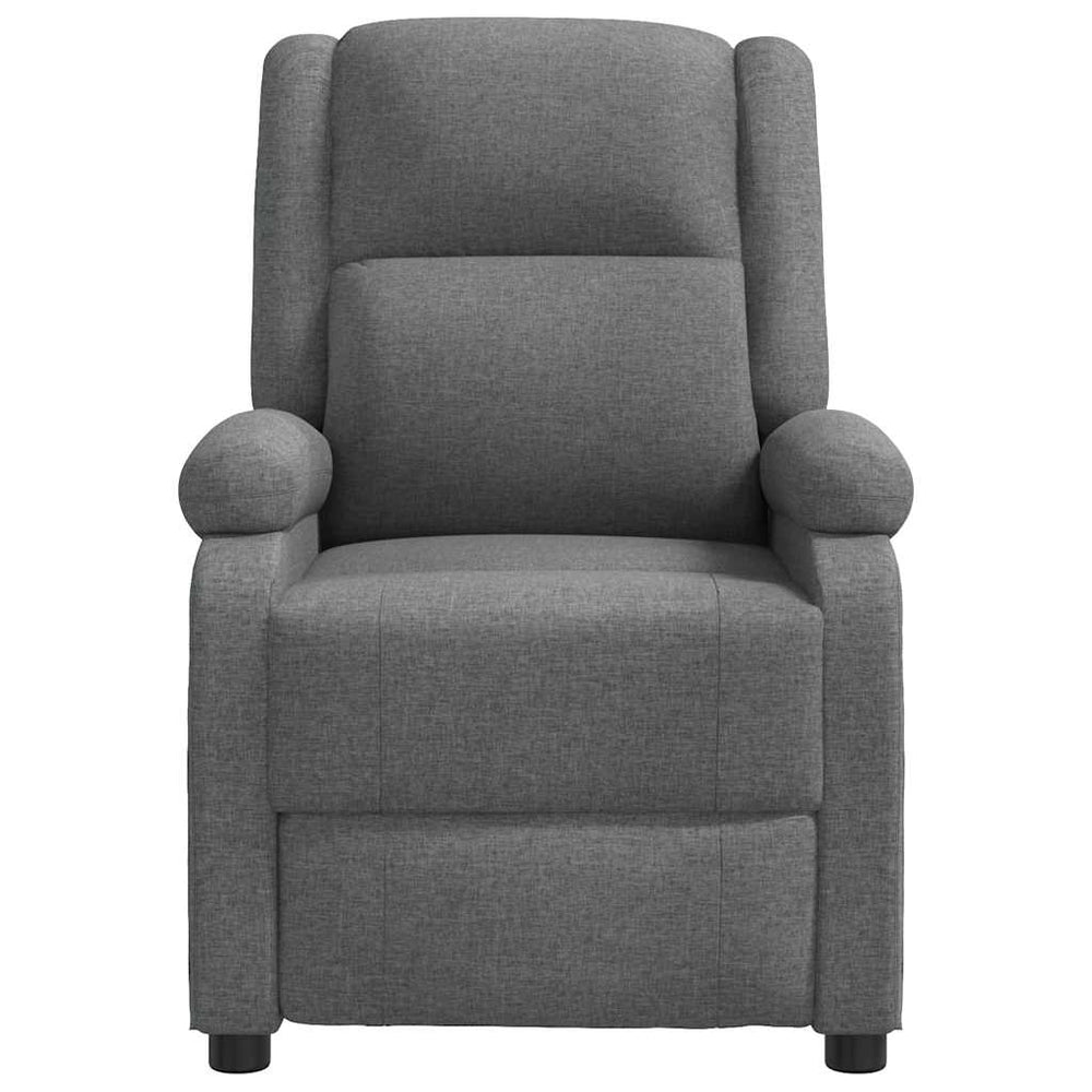 Recliner, dark gray, fabric