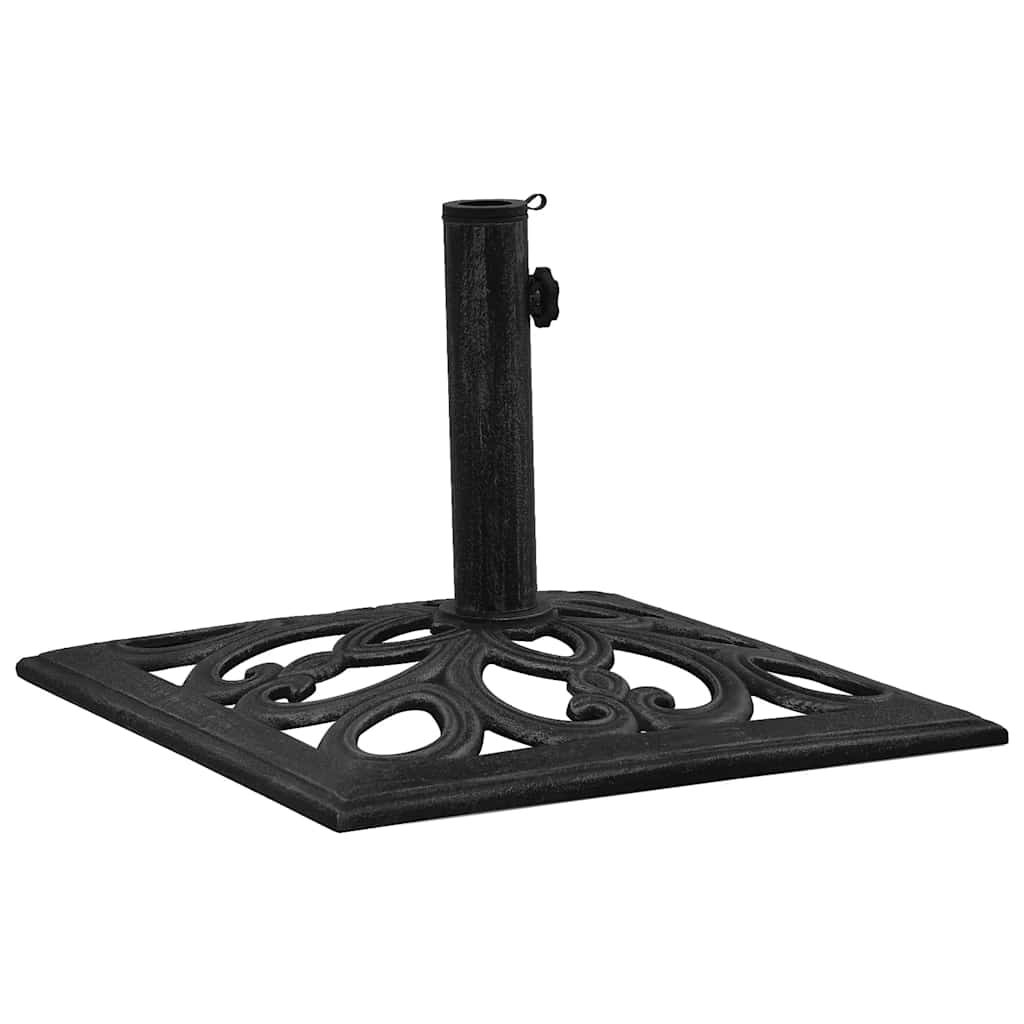 Parasol base, black, 47x47x33cm, cast iron