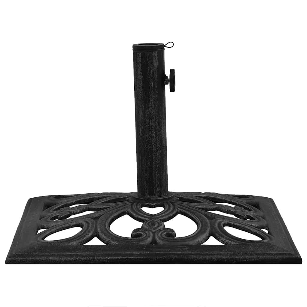 Parasol base, black, 47x47x33cm, cast iron