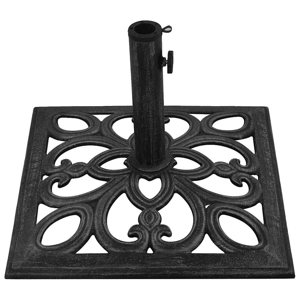 Parasol base, black, 47x47x33cm, cast iron