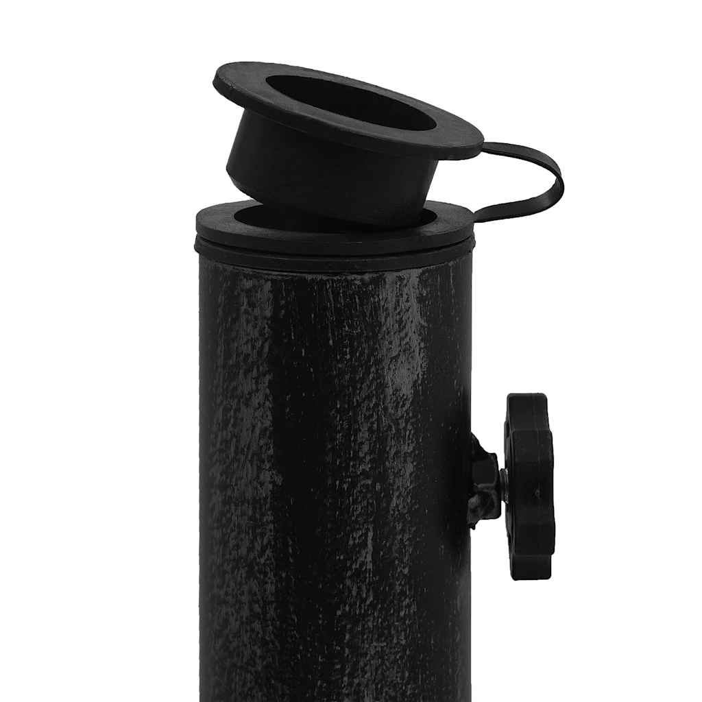 Parasol base, black, 47x47x33cm, cast iron