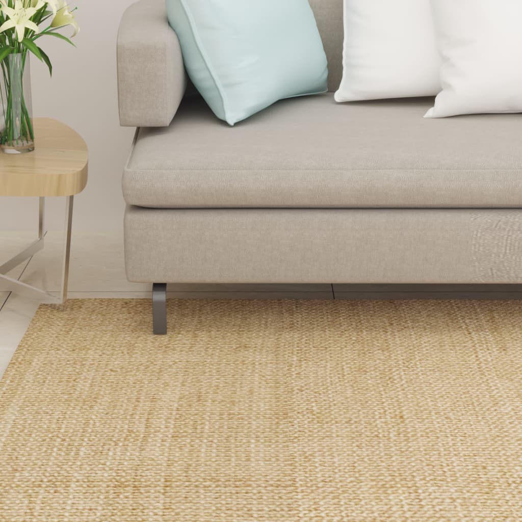Rug, 100x100cm, natural sisal