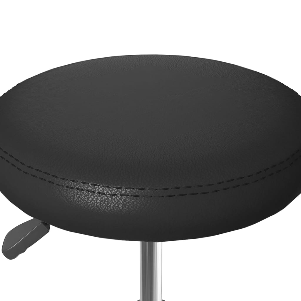 dining chairs, 6 pcs, black, artificial leather