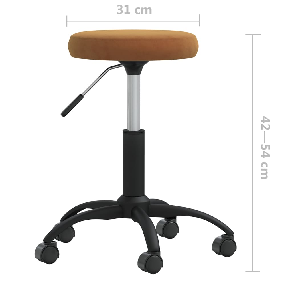 Ēdamistabas krēsls, brūns, samts (333172)