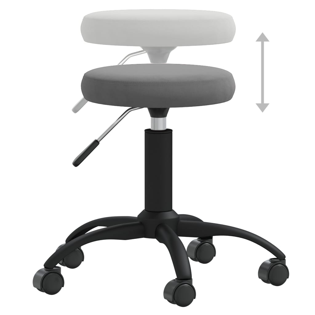 Dining chair, dark grey, velvet (333175)