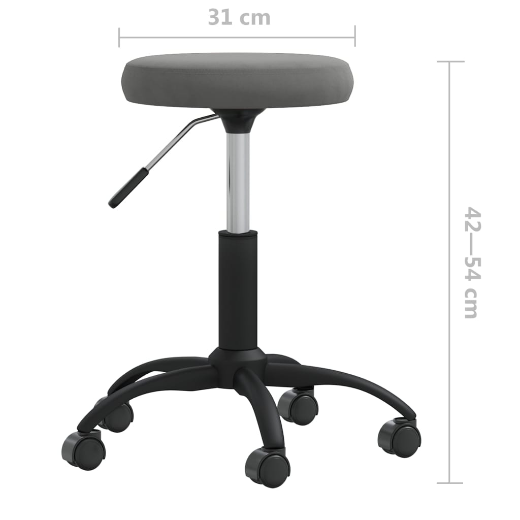 Dining chair, dark grey, velvet (333175)