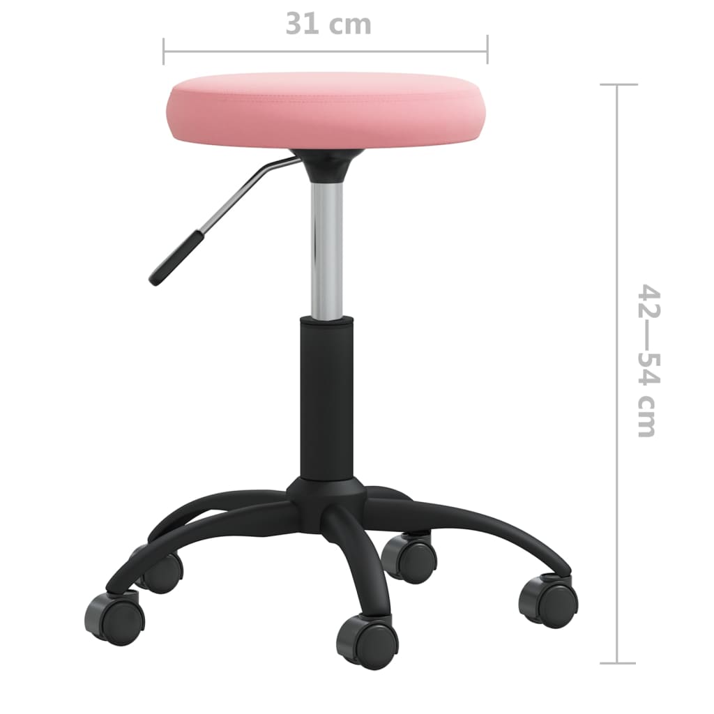 Ēdamistabas krēsls, rozā, samts (333179)