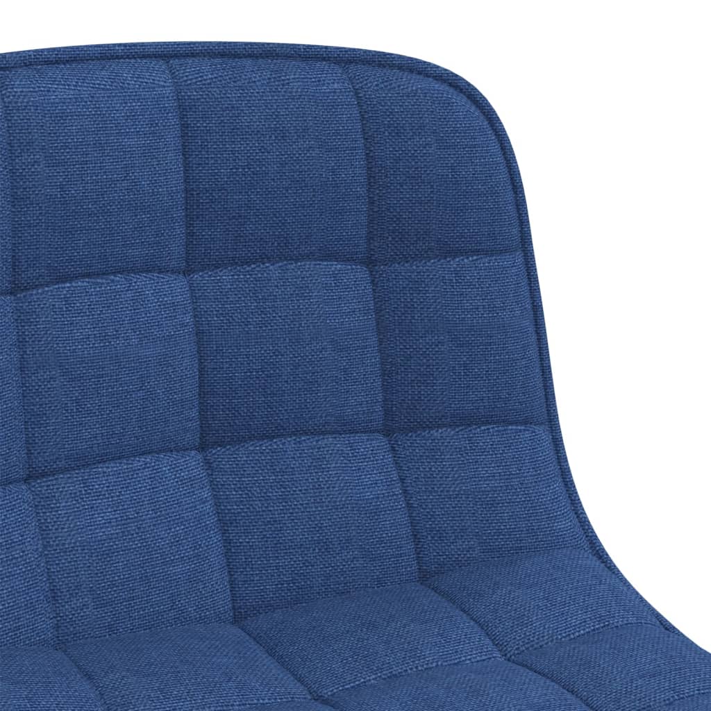 Pasukamos valgomojo kėdės, 4vnt., mėlynos spalvos, audinys