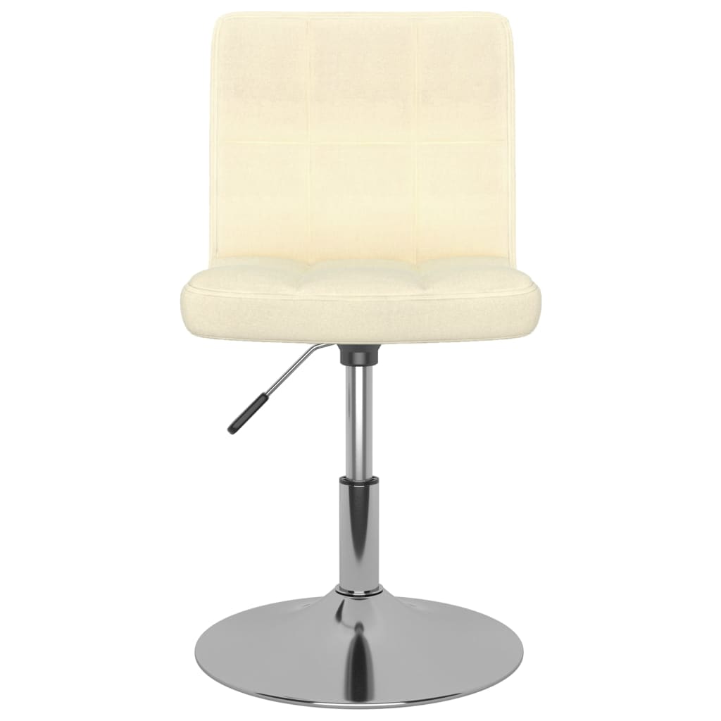 Swivel dining chair, cream, fabric (334201)