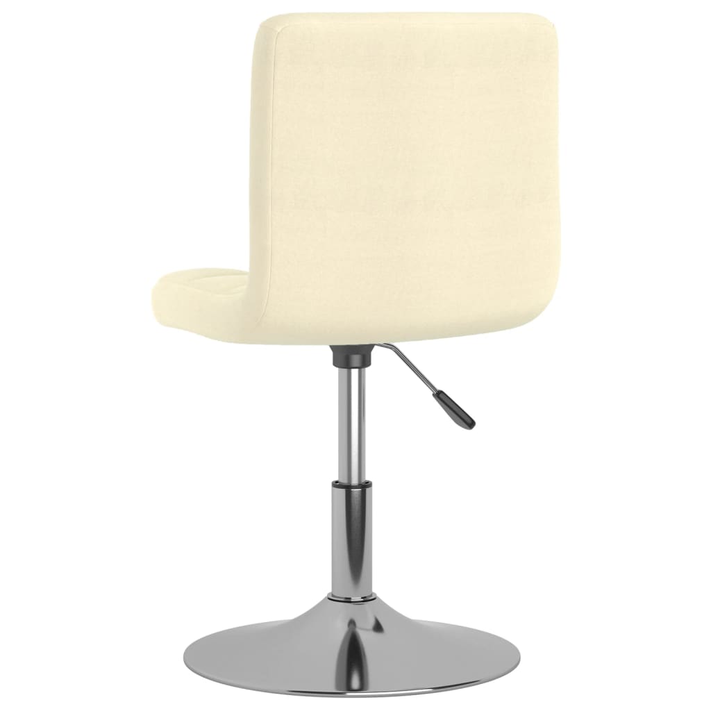 Swivel dining chair, cream, fabric (334201)