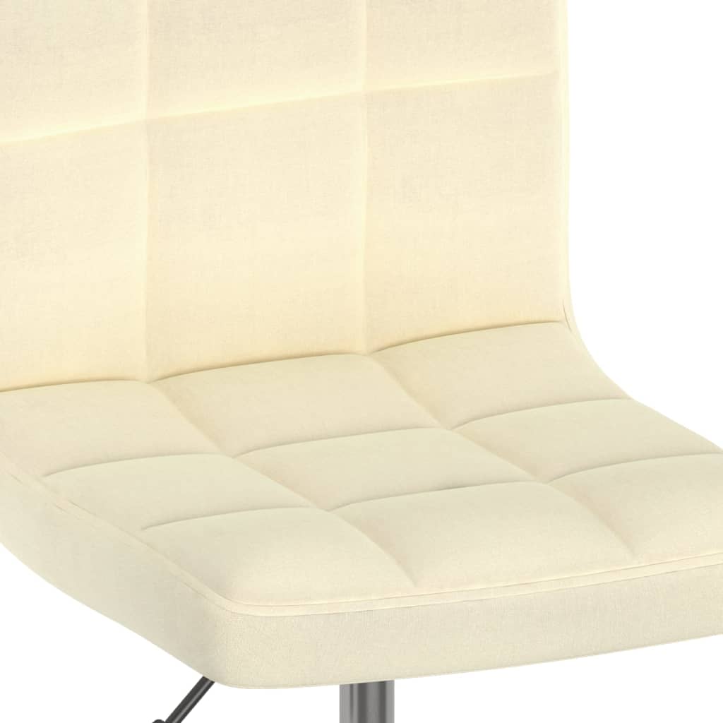 Swivel dining chair, cream, fabric (334201)