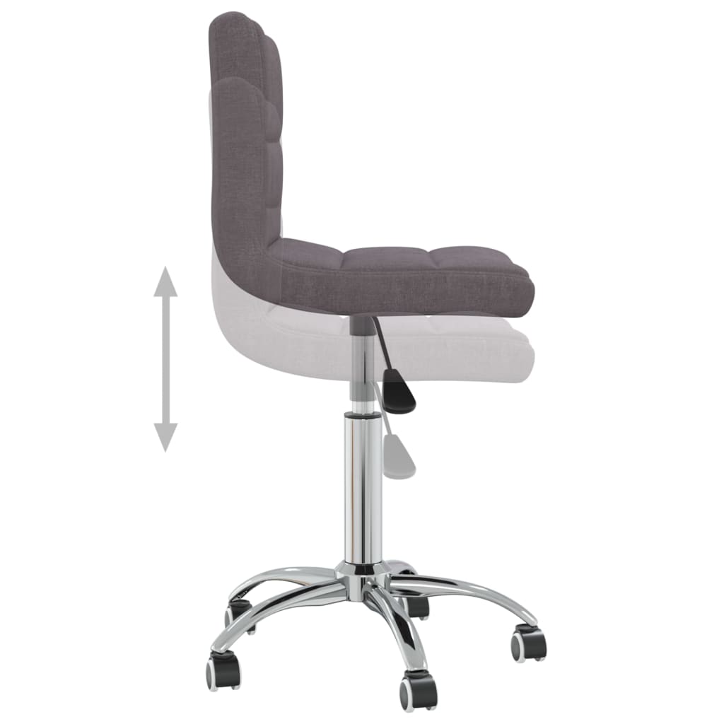 Swivel dining chair, taupe, fabric (334322)