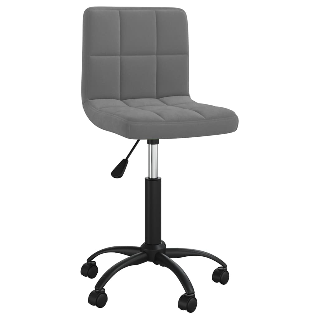 Swivel dining chair, dark grey, velvet (334357)