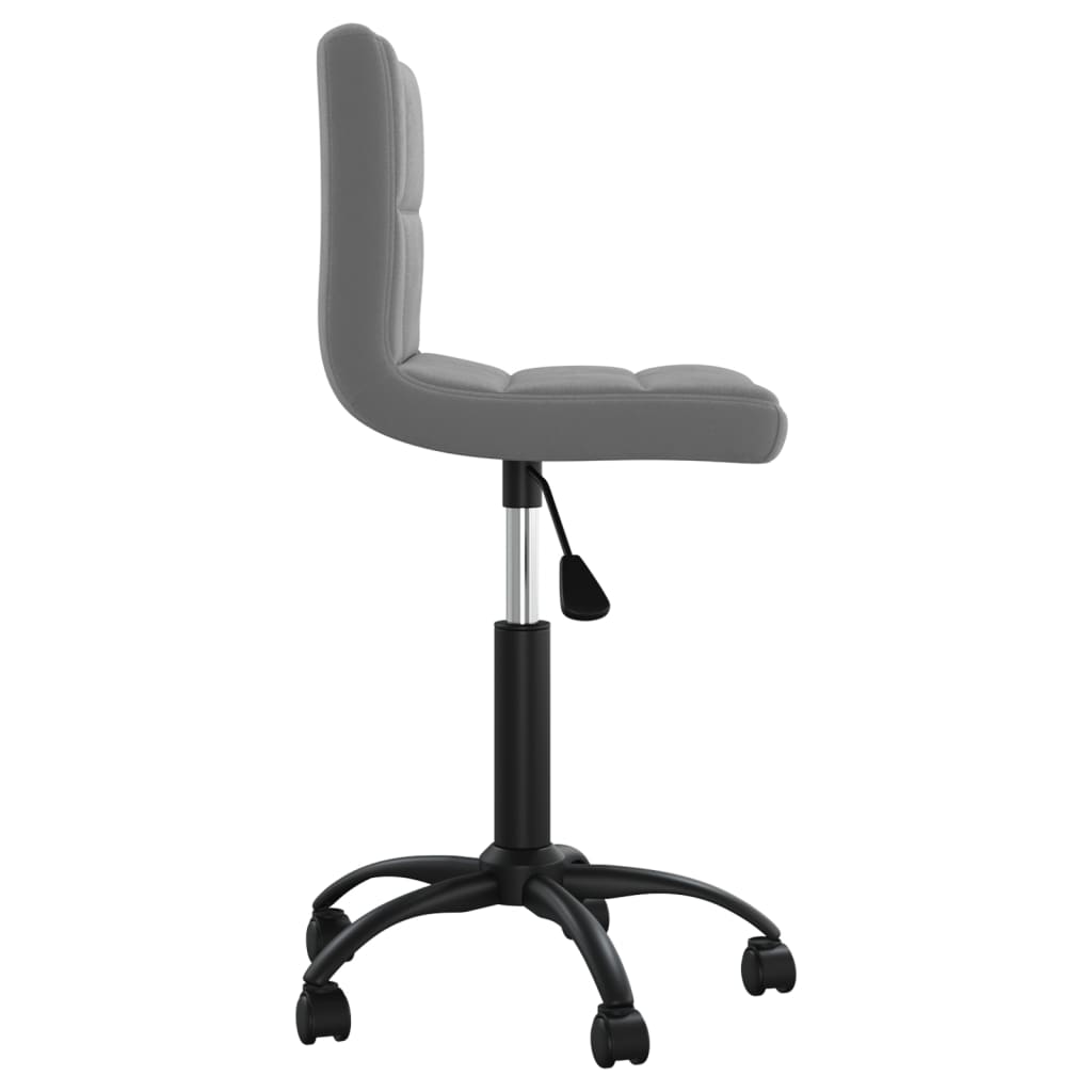 Swivel dining chair, dark grey, velvet (334357)