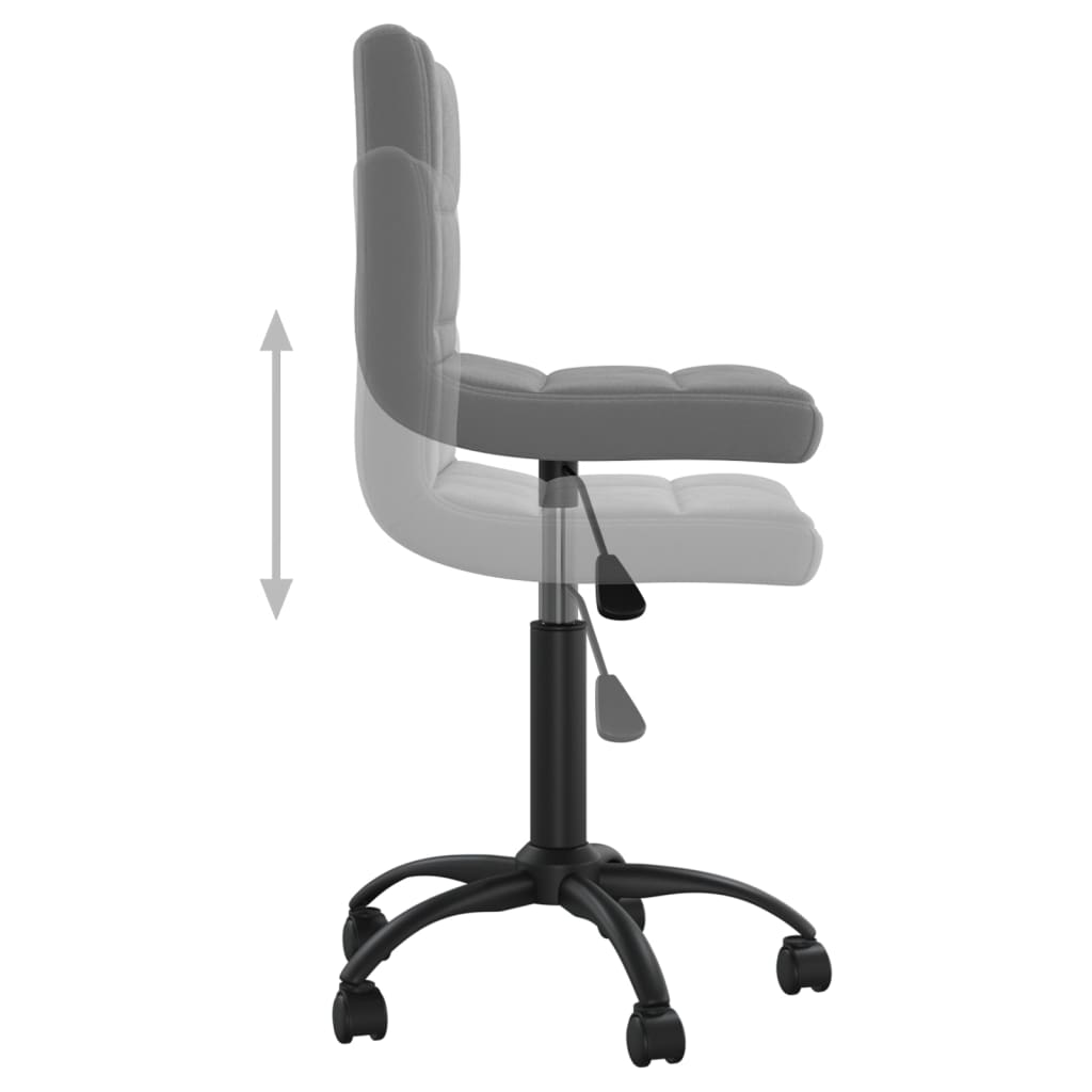 Swivel dining chair, dark grey, velvet (334357)