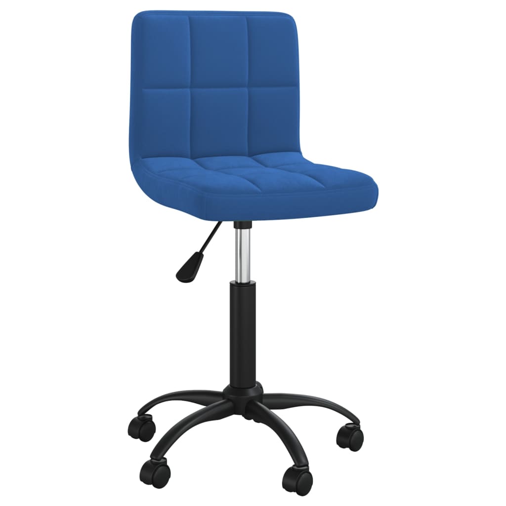 Swivel dining chair, blue, velvet (334360)