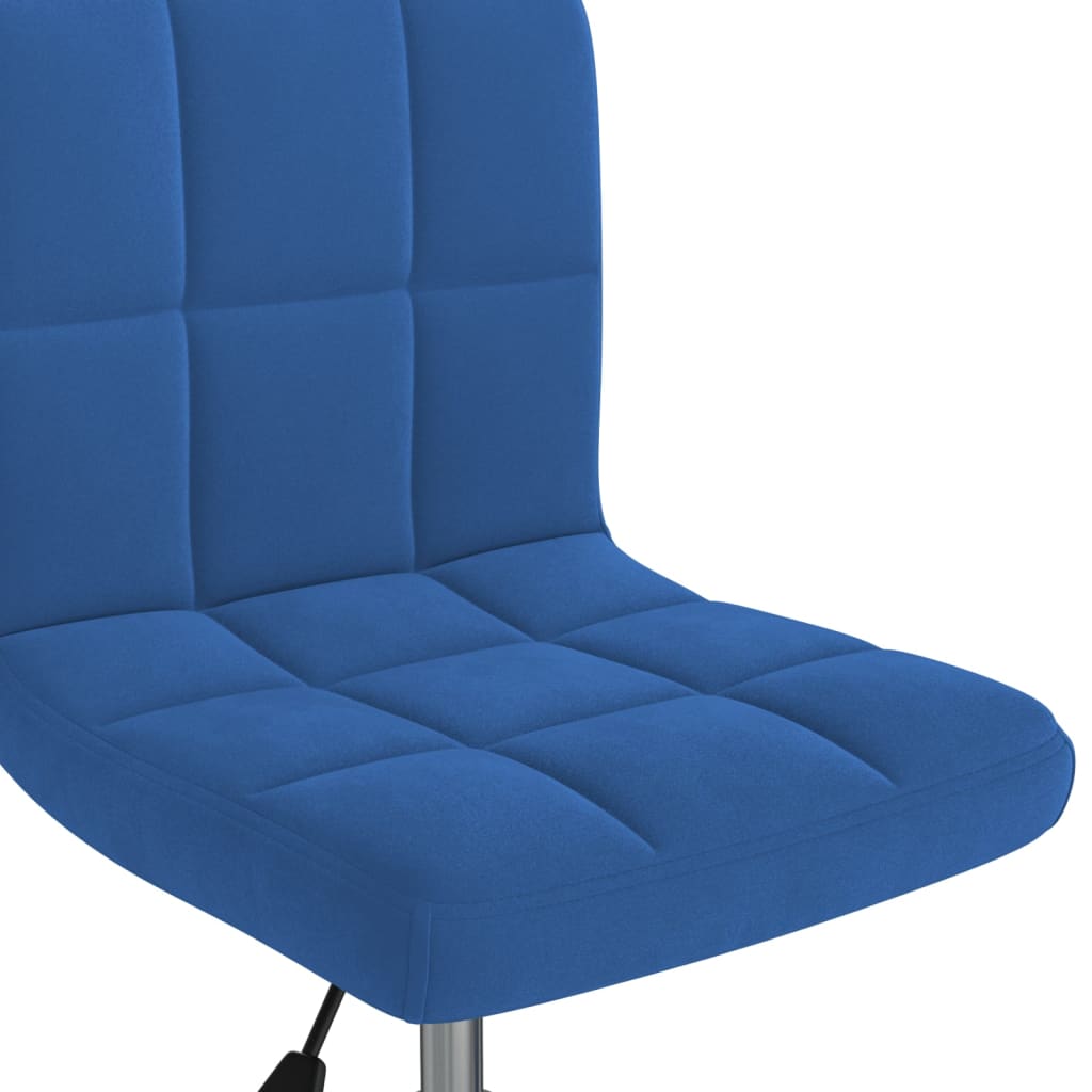 Swivel dining chair, blue, velvet (334360)