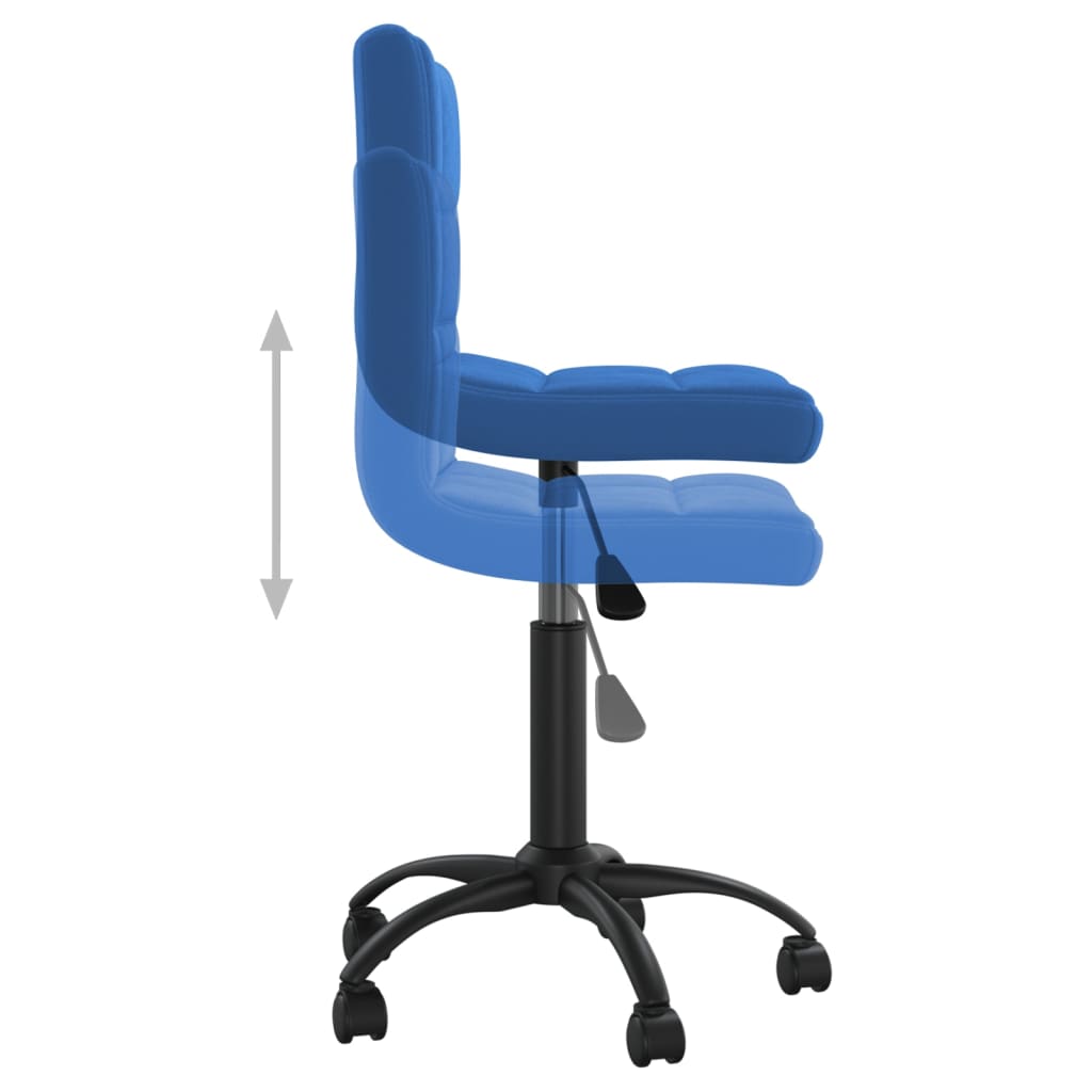 Swivel dining chair, blue, velvet (334360)
