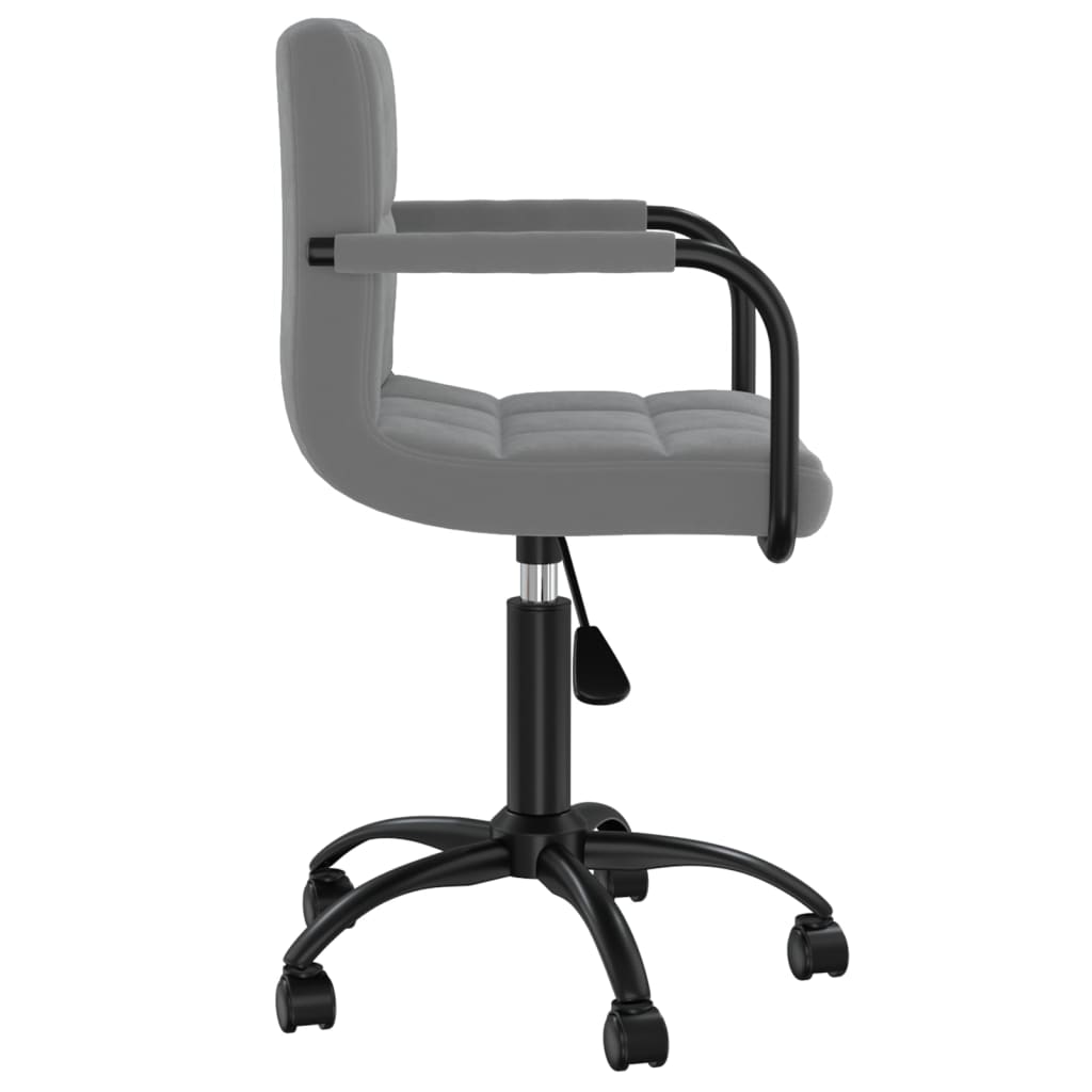 Swivel Dining Chairs, 4 pcs, Dark Grey, Velvet