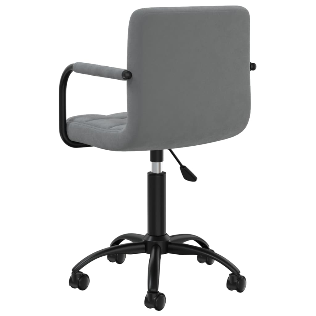 Swivel Dining Chairs, 4 pcs, Dark Grey, Velvet