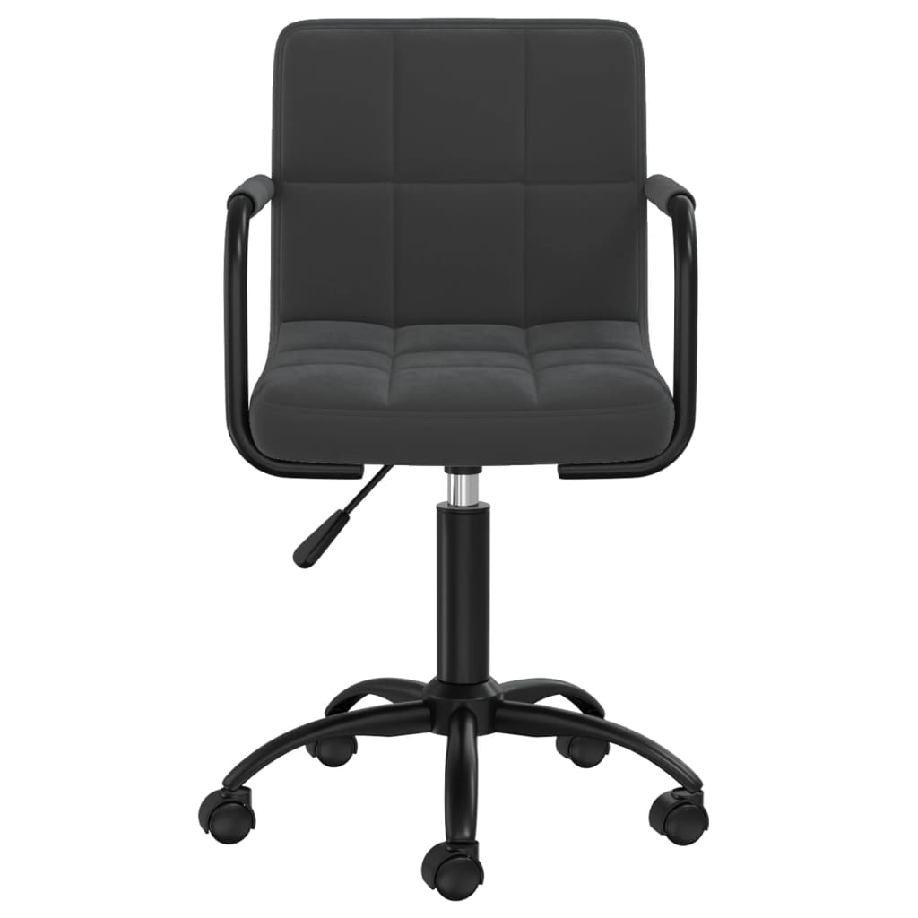 Swivel Dining Chairs, 6 pcs., Black, Velvet
