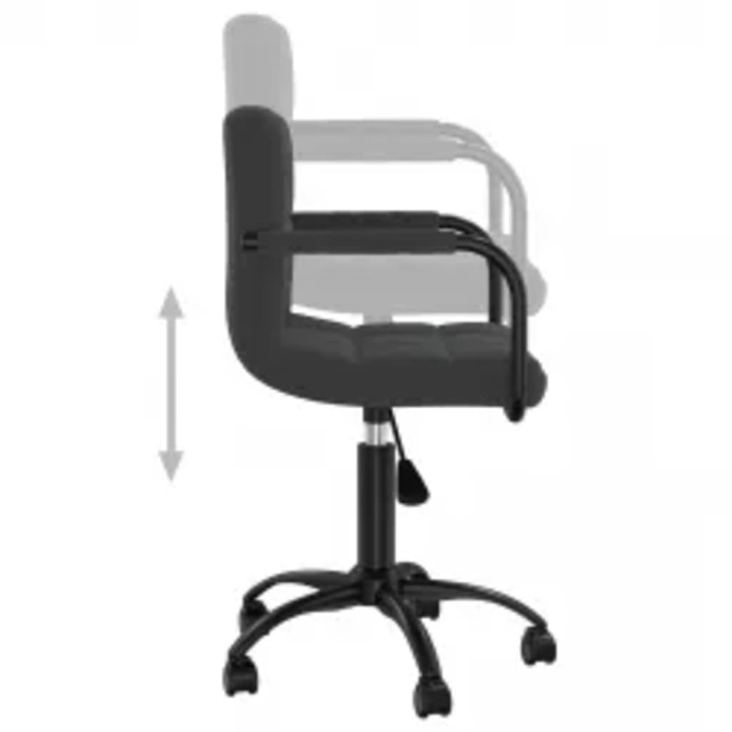 Swivel Dining Chairs, 6 pcs., Black, Velvet