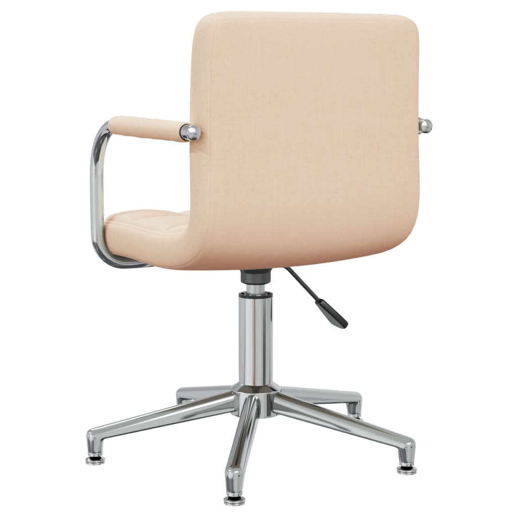 Swivel dining chair, cream, fabric (334731)