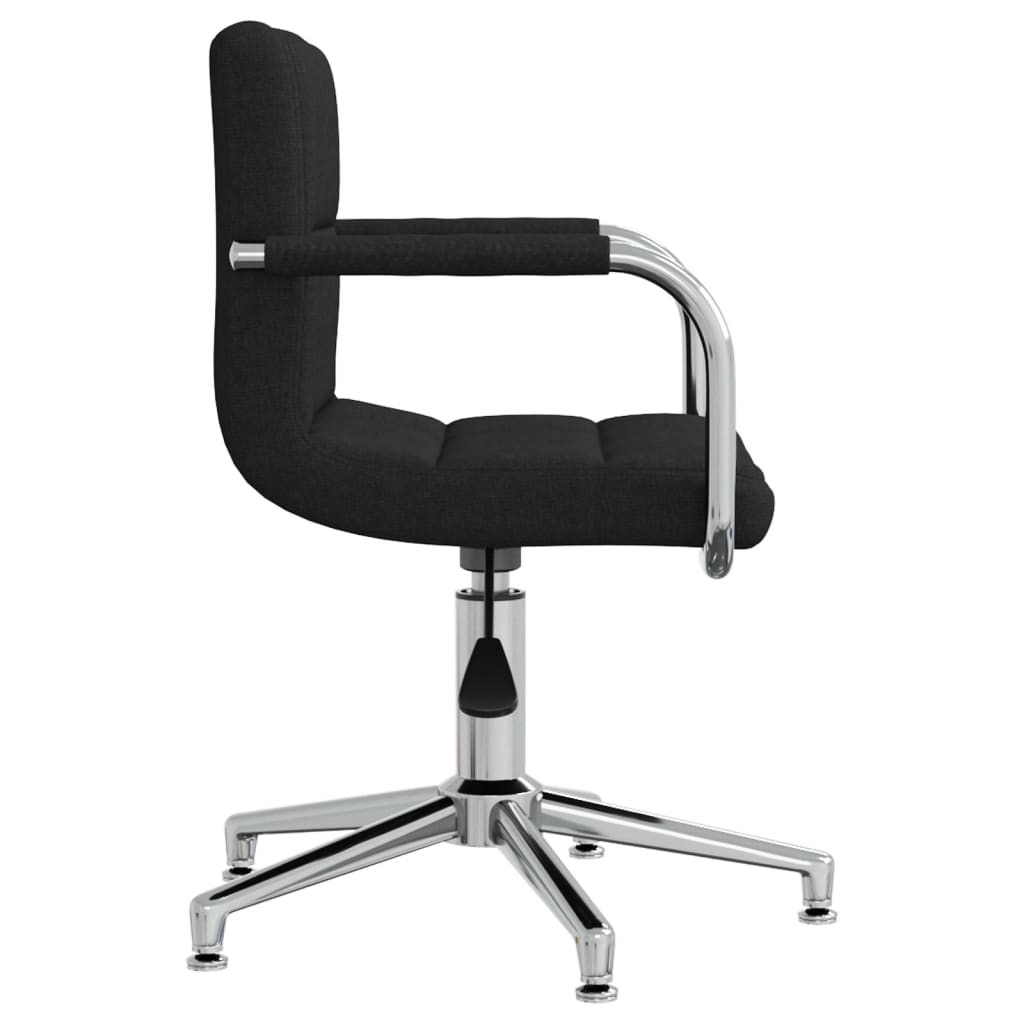 Swivel dining chair, black, fabric (334735)