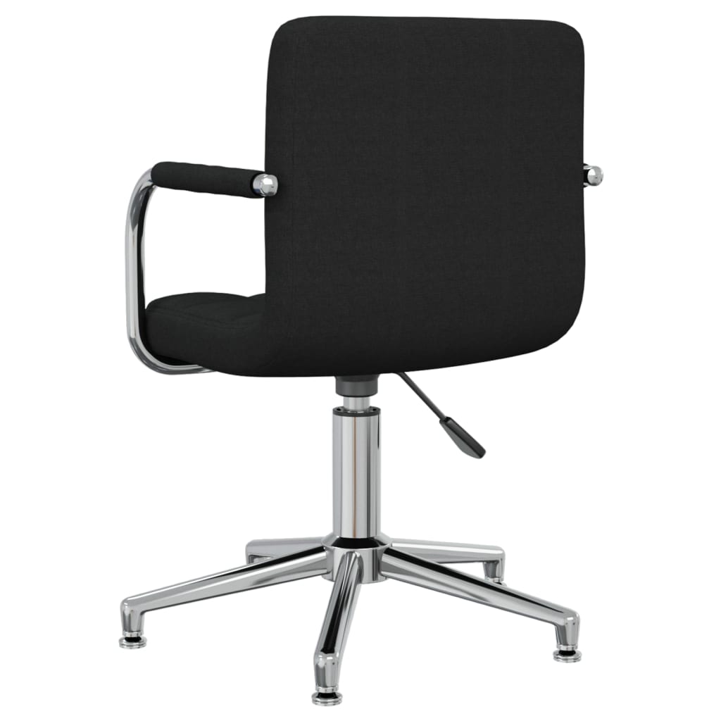 Swivel dining chair, black, fabric (334735)