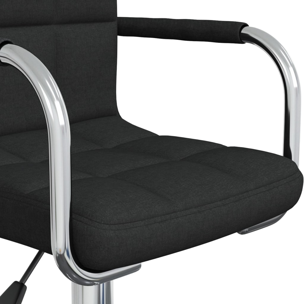 Swivel dining chair, black, fabric (334735)